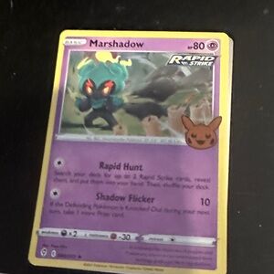 Pokemon Marshadow Card - Purple and Yellow
